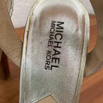 Michael Kors MICHAEL Light Gold Metallic Leather Strappy High Heel Sandals Sz 6 Photo 14