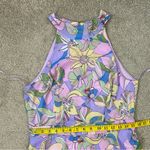 Tahari ASL‎ Sleeveless Tiered Dress Floral Pastel Marble 10 Purple Photo 6