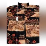 Susan Graver  Safari‎ Floral Print Button-Front Long Sleeve Shirt Sz 1X NEW Photo 6