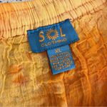 Sol Crochet Tie Dye Maxi Skirt Long Flowy Boho Hippie Orange Women’s Size XL Photo 4