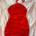 Red Bodycon Mini Dress Size M Photo 4