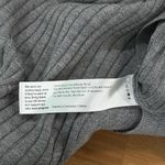 Eileen Fisher Women's 100% Merino Wool Tunic Sweater Gray Bateau Neck Ribbed XS Photo 6