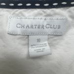 Charter Club  Women's White Button Front Long Sleeve Shirt Size 16 Breathable Photo 1