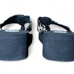 Yellow Box  Women's Leopard Print Y2K Wedge Heel Flipflops Size 8 Photo 4