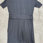Soft Surroundings  Toujours Stretch Knit Jumpsuit Romper Jersey in Grey Size 3X Photo 4