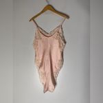 Victoria's Secret Vintage  GOLD‎ CROWN Teddy Romper Size M Pink with Lace EUC Photo 1