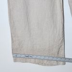 Three Dots 3 Dots Cream Linen Wide Leg Pants Size 4 Beige Linen Pants Photo 5