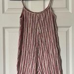 ZARA Trafaluc Button-Front Striped Romper - Size S Photo 2