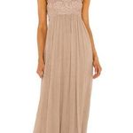 Free People FREE PEOPLEAdella Corset Maxi Dress In HAZELNUT Size S Photo 0
