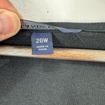 Lands' End  Dress 20W Black‎ V Neck A Line Midi Plus Fit Flare Workwear Minimalist Photo 3