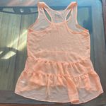 Aerie Sheer  orange flowy top. Photo 2