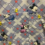 Disney Womens Scrubs Scrub Top Shirt M Baby Mickey & Minnie Mouse Lavender Print Photo 2