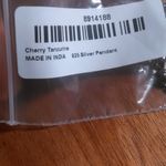 Cherry Tanzurine Sterling Silver Pendant Stainless Steel Necklace Pink Photo 11