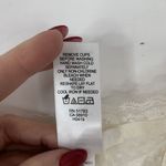 Maurice's  Size Lg Bralette Cream Lace Padded Wireless Halter Back Bra Pull Over Photo 4