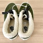 Vans Suede and Faux Fur Green Sneakers Size 10 Photo 3