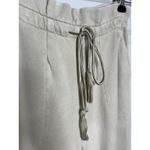 Something Navy  Size Small Meghan Cream Color Joggers Paperbag Waist Drawstring Photo 1