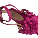 Pierre Cardin Vintage 90s: π Embellished Suede Cork Platform Heels π Pink Photo 10