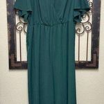 Bloom chic green short sleeve pant jumpsuit Photo 0