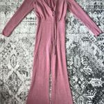 Free People  Lindsay Sweater Jumpsuit Lilac Photo 3