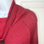 Bass Marled Drawstring Cowlneck Knit Dress Red Black M Red Size M Photo 6