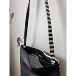 Kate Spade  Black and White Striped Crossbody Saturday Bag Photo 4