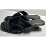 Timberland  Sandals‎ Women's Size 10M Black Strap Leather Slip On Heel (87318) Photo 3