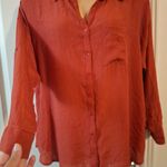 Torrid Sz 2 Women's Red Button-Up Blouse Photo 6