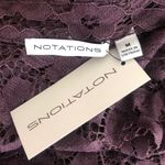 Notations  nwt size medium Purple Plum Lace Top Photo 2