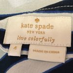 Kate Spade Black White Silk Striped Boat Neck Short Sleeve T Shirt Tee Top 4 Photo 3