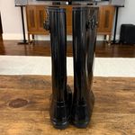 Hunter  Black Original Tall Gloss Rain Boot Size 10 Photo 4
