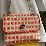 Kate Spade Authentic Straw/Leather Flap turnlock crossbody/Shoulder bag Photo 9