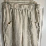 Quince  Women's Cream Relaxed-fit Linen Pants Size Large coastal chic Photo 3