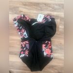 Grace Karin  One Piece Swimwear Size M Rashguard Pink Zip Front Bathing Suit NEW Photo 2