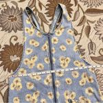 SO  Denim Dress Jumper Floral Sunflower Zip Front M Medium Photo 5
