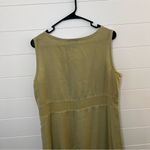 Vintage Clio Sleeveless Maxi Dress in Light Olive Beachy Travel Lightweight Green Size M Photo 8