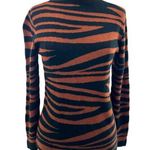 Marie Oliver  Tiger Print Mock neck sweater sz M Photo 0