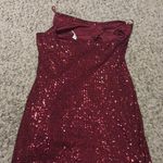 Bebop  Dress Sequin Maroon Mini Red Sparkle Party Photo 2