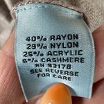 Joan Vass  Cashmere Blend Scoop Neck High Low Stocking Stitch Knit Sweater M Photo 4