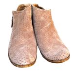 Lucky Brand suede leather perforated ankle booties 9.5 Photo 0