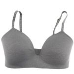 Victoria's Secret No Wire Bra Lightly Lined Adjustable Logo Straps Gray 32DDD Photo 1