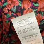 Fate Bohme Floral Button Down Ruched‎ Dress Size Large Black Photo 9