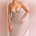 House Of CB New! 'Loren' Latte Corset Maxi Dress in Tan Sz Medium $269 Photo 7