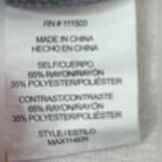 Fig and Flower S Embroidered Button Front Flax Look Blouse Top Gray Photo 6