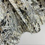 Vintage Jacket Coat Sparkle Floral Black White Bingo Night Grandma Vegas Gold Size XL Photo 4