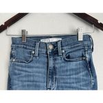 AYR  The Riser Women’s Medium Wash High Waisted Jeans Size 25 Raw Hem Photo 2