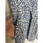 Chelsea 28 Blue Floral Flutter Sleeve Bailey Romper Size Large Plunge Neck Boho Photo 5