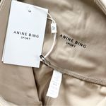 ANINE BING  Beige Blake Sport Shorts in Tan and Black Photo 3