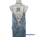 Lulus  Blue Floral Maxi Lightweight Swim Cover Tie Waist Beach Vacation Sz XS Photo 5