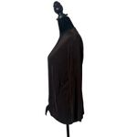 Chico's 0 Travelers Open Front Tied Cardigan Women S 4 Brown Slinky Stretch Top Photo 4