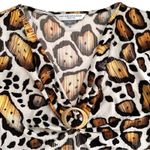 Peter Nygard Dress Cheetah Animal Print Jersey Stretch Dress Size MP NEW Photo 1